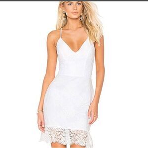 NWT REVOLVE Bobo Black White Lave Mini Dress Size Small